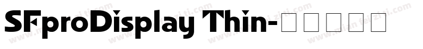 SFproDisplay Thin字体转换